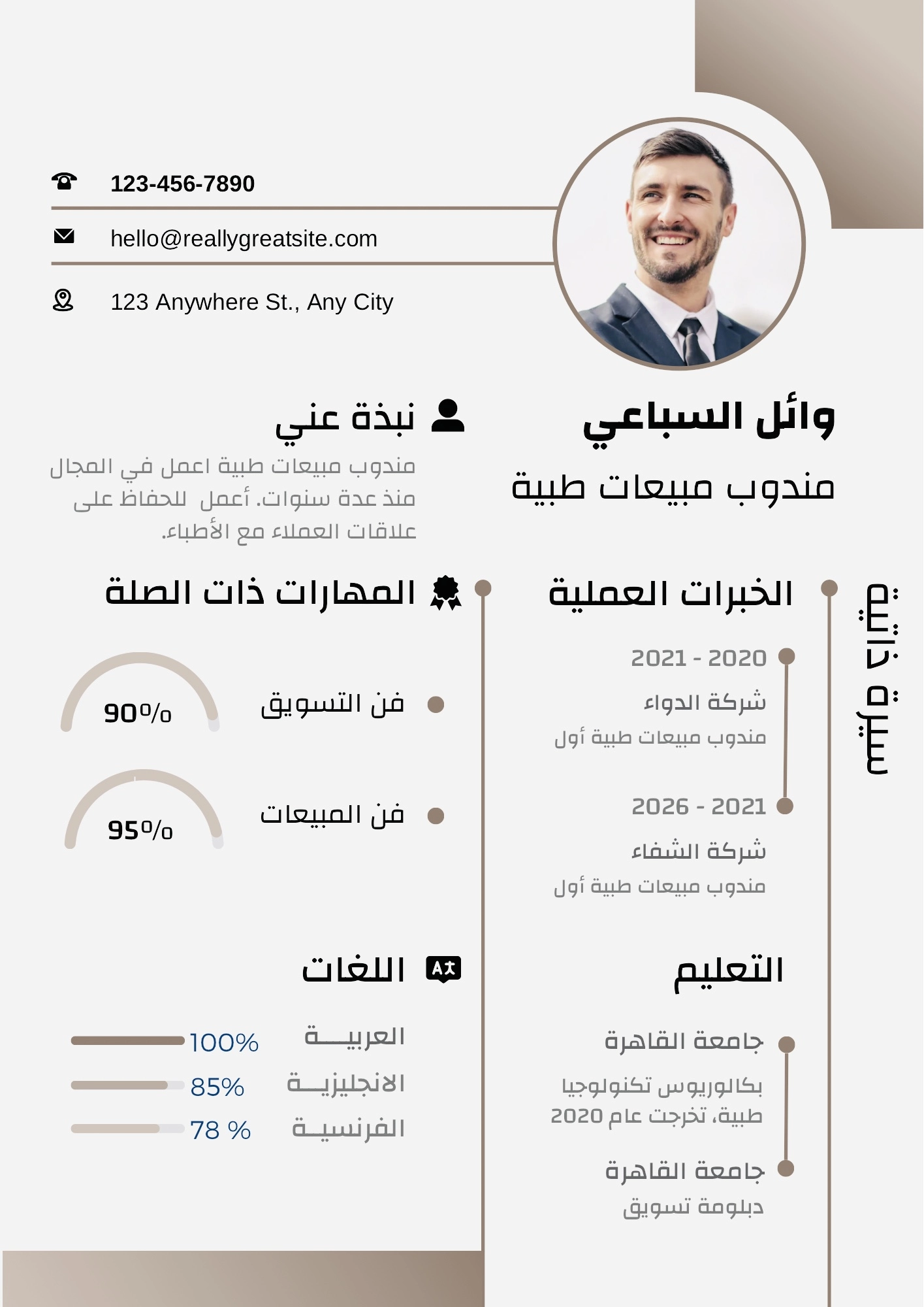 تصميم cv احترافى جدا لكل المجالات