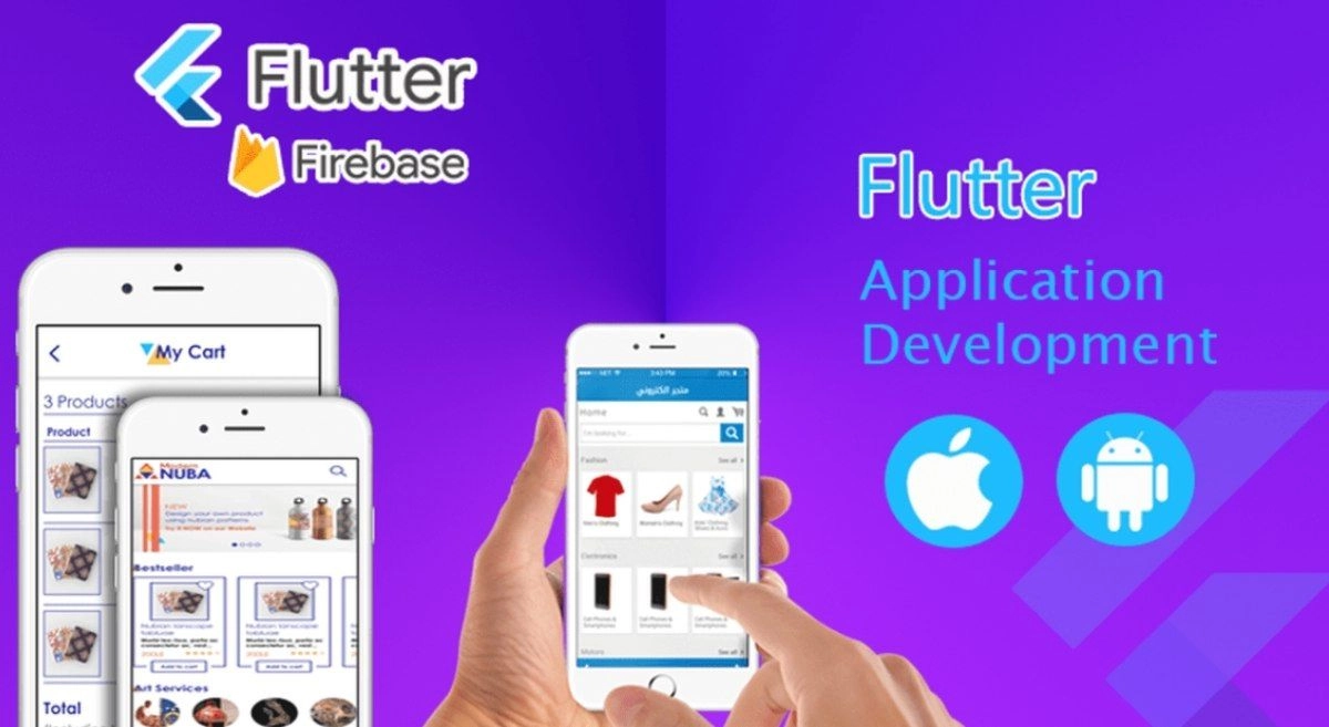 تصميم تطبيقات android و ios باستخدام فلاتر flutter و firebase