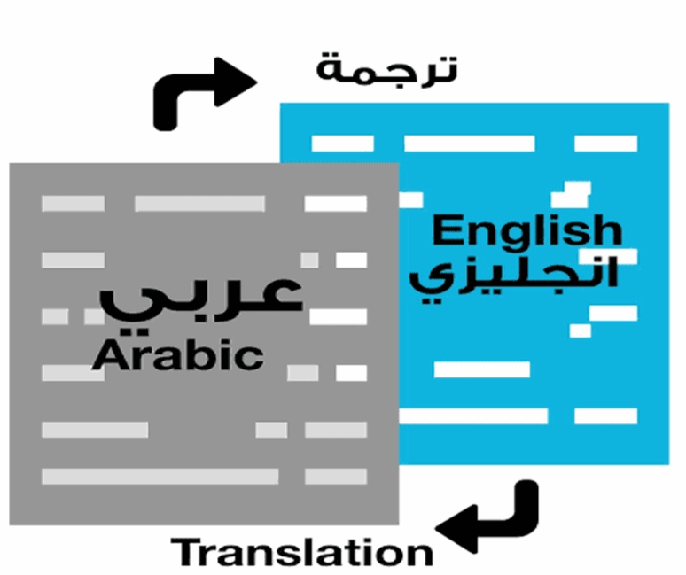 ترجمة من اللغة العربية الى الانجليزية و...